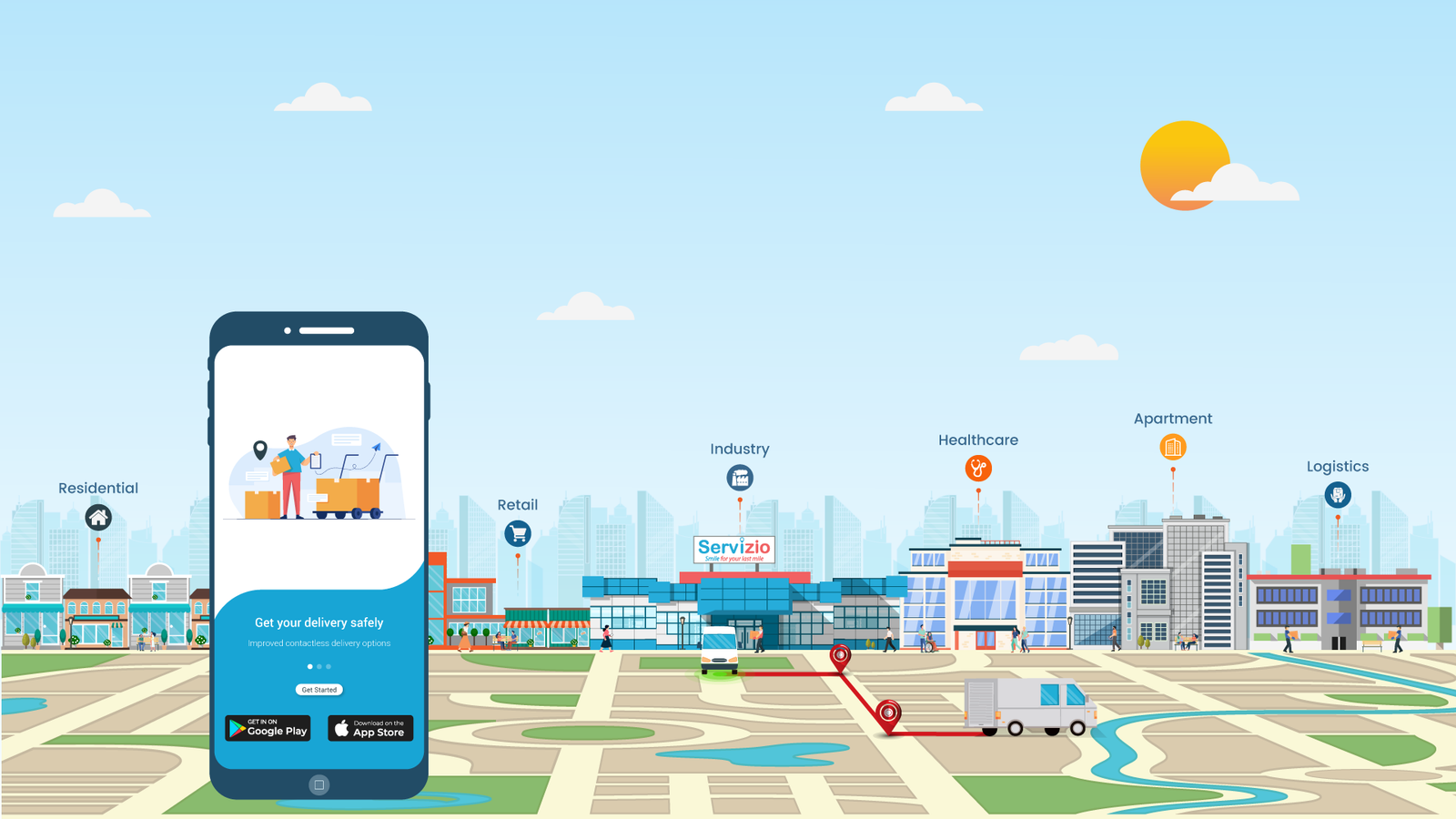 Efficient delivery solutions for food, healthcare, and other industries